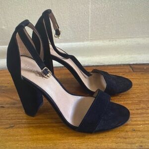 Merona Black Suede Women's Heels